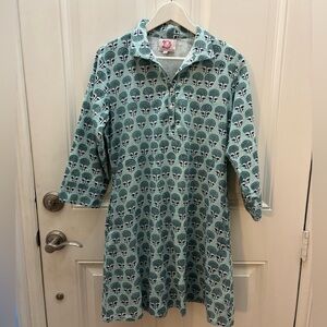 Victoria Dunn Floral Shirtdress Medium